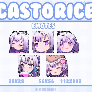 Twitch, Emote, Pack, Honkai Star Rail, castorice 5 Emotes, streamer, discord