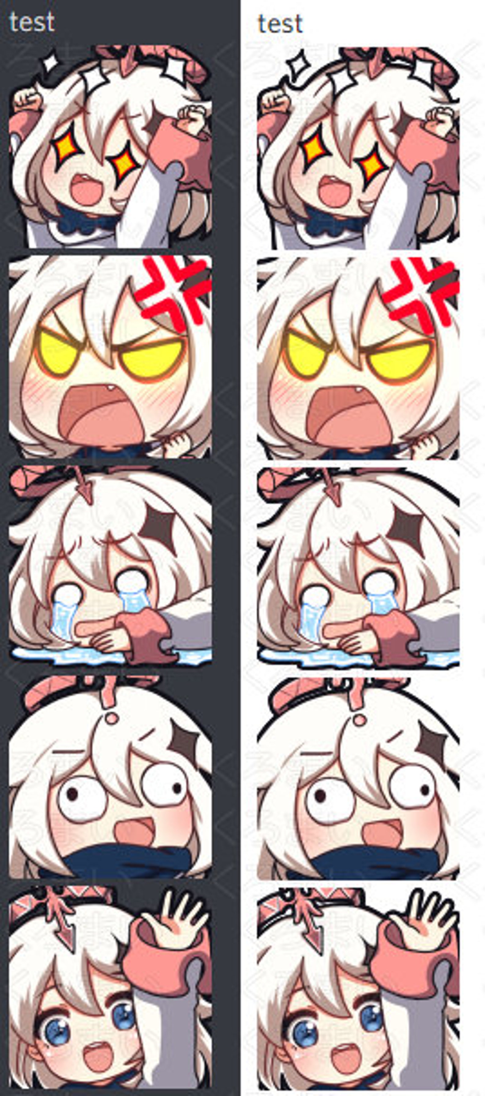 Paimon Rage Twitch Emote Pack, Genshin Paimon, 5 Emotes, Streamer, Discord, Etc ...