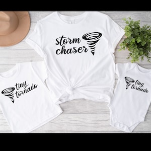 Mama and Mini Matching Shirts, Storm Chaser shirt, Mommy and Me Outfits, Mom, Mommy and Me Shirts, New Mom Gift, Toddler, Matching Outfits