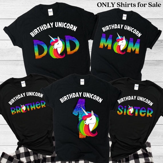 Brother Of The Birthday Girl T-Shirt Magic Unicorn Brother Of The Birthday Girl T-Shirt Magic Unicorn