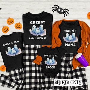 Family Group Halloween Shirt, Matching Halloween outfits Shirts, Funny Halloween Party Tee, Matching Family Halloween Shirts, Ghost Shirts