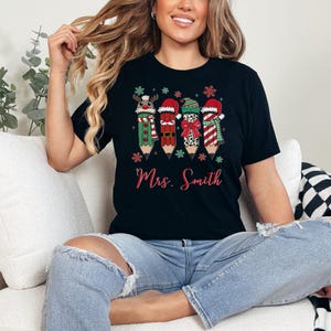 Christmas Shirts for Teachers, Christmas Teacher Shirt, Custom Shirts, Teacher Christmas Tee, Christmas Gift For Teacher, Teaching Shirts