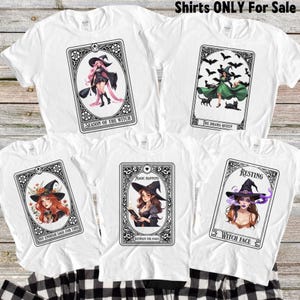 Group Halloween Shirt, Matching Halloween Shirts, Funny Halloween Party Tee, Matching Halloween Witch Shirts, Funny Tarot Card Shirts,