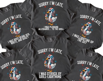 Comfort Colors® Patriotic Goose Shirt, Matching Family 4th of July Shirts, Patriotic Outfit, Family Group Shirts, Fourth Of July Gifts