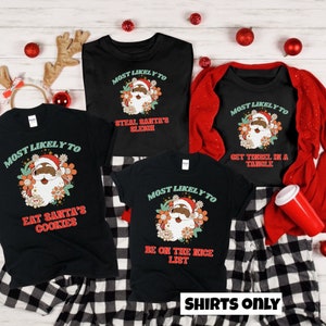 Black Santa Claus Christmas Pajamas, Brown Santa Christmas Pajamas, Matching Family Christmas Pajamas, Christmas PJs Family, Holiday Pajamas