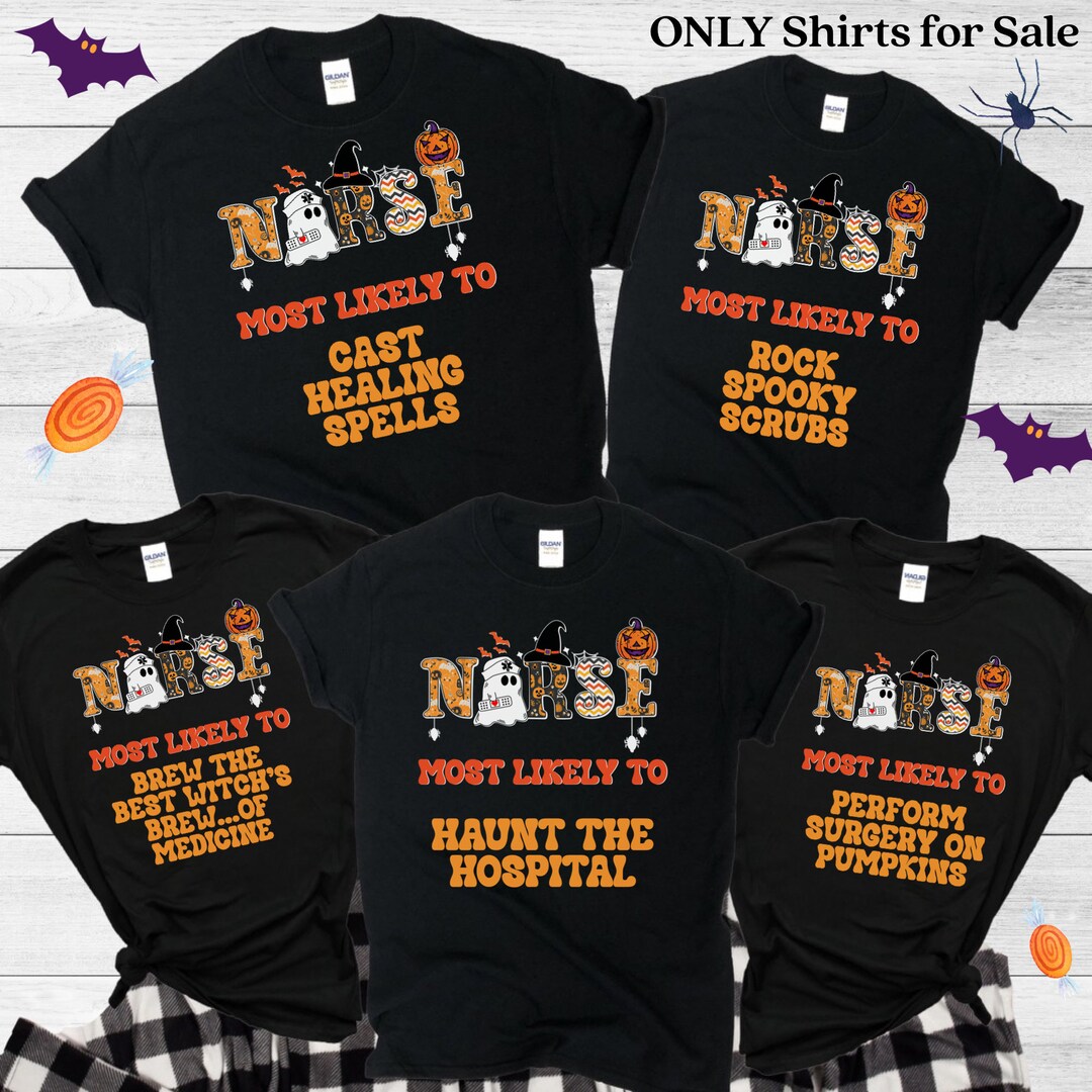 Halloween Nurse Shirt, Nurse Group Halloween Tshirt, Spooky Tshirt