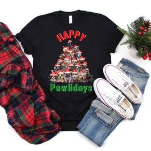 Christmas Dogs Shirt, Minimal Dog Mom Shirt, Christmas Dogs T-shirt, Dogs Sweatshirt, Puppies Shirt, Christmas Sweatshirt, Christmas Shirt