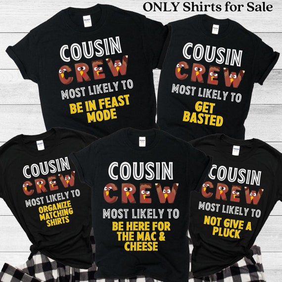 Cousin Crew Pajamas Cousin Crew Pajamas Cousin Pjs Adults Thanksgiving Family Pajamas Family Pajamas Matching Pajamas Thanksgiving PJ Etsy