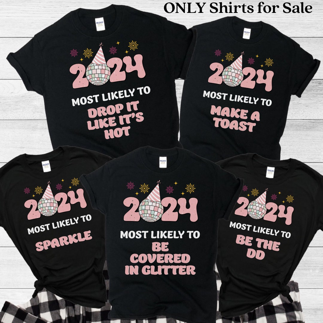 New Years Eve Pajamas, Matching Family New Year Crew Pajamas, Holiday