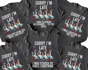 Comfort Colors® Patriotic Goose Shirt, Matching Family 4th of July Shirts, Patriotic Outfit, Family Group Shirts, Fourth Of July Gifts