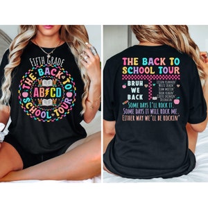 5th Grade Teacher Shirt, Back To School Shirt, Teacher Tee, ABCD Teacher Tour, Fifth Grade Shirts, Teacher Gift, Teacher Appreciation Gift