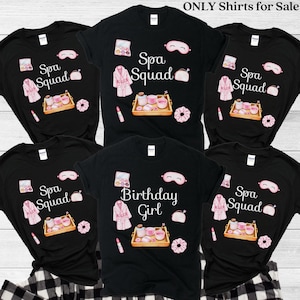 Makeup Birthday Shirt, Spa Squad Shirts, Girls Birthday, Girl Makeup Birthday T-Shirt, Teen Birthday, Spa Party Birthday Shirt, Pamper Party