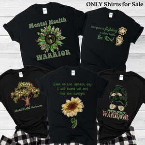 Mental Health Matters, Mental Health Shirt, Mental Health Awareness, Therapist Tee, Psychologist Shirt, Anxiety Shirt, Group Shirts, Flowers