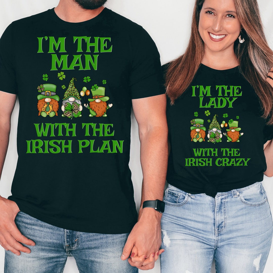 St. Patricks Day Shirt for Couples, His and Hers Saint Patty's Tshirt
