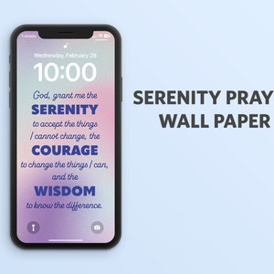 Serenity Gebet Wallpaper für iPhone