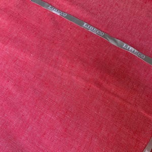 Fitted sheet, fitted sheet for bed, red linen, Libeco linen, linen sheet, Libeco red linen, natural linen fabric