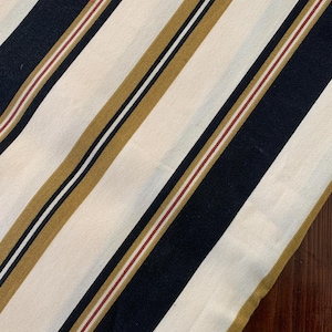 Striped Outdoor Fabric by Metres, Water Repellent Textile for Patio Furniture & Cushions, Durable Weatherproof Upholstery Décor Fabric