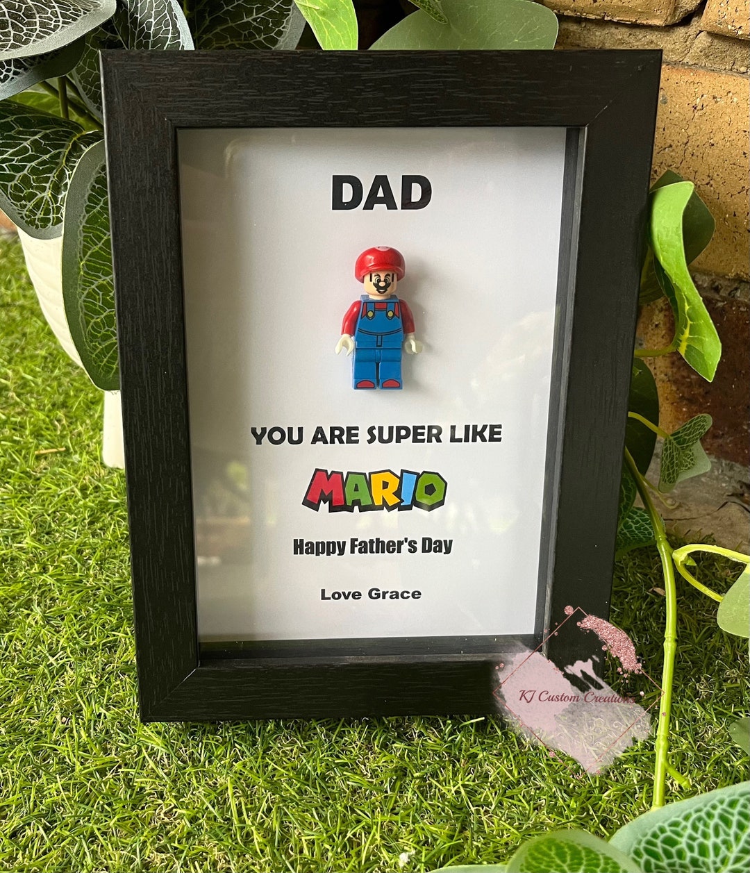 Mario Bros Mario and Luigi Frame / Fathers Day, Birthdays, Christmas ...