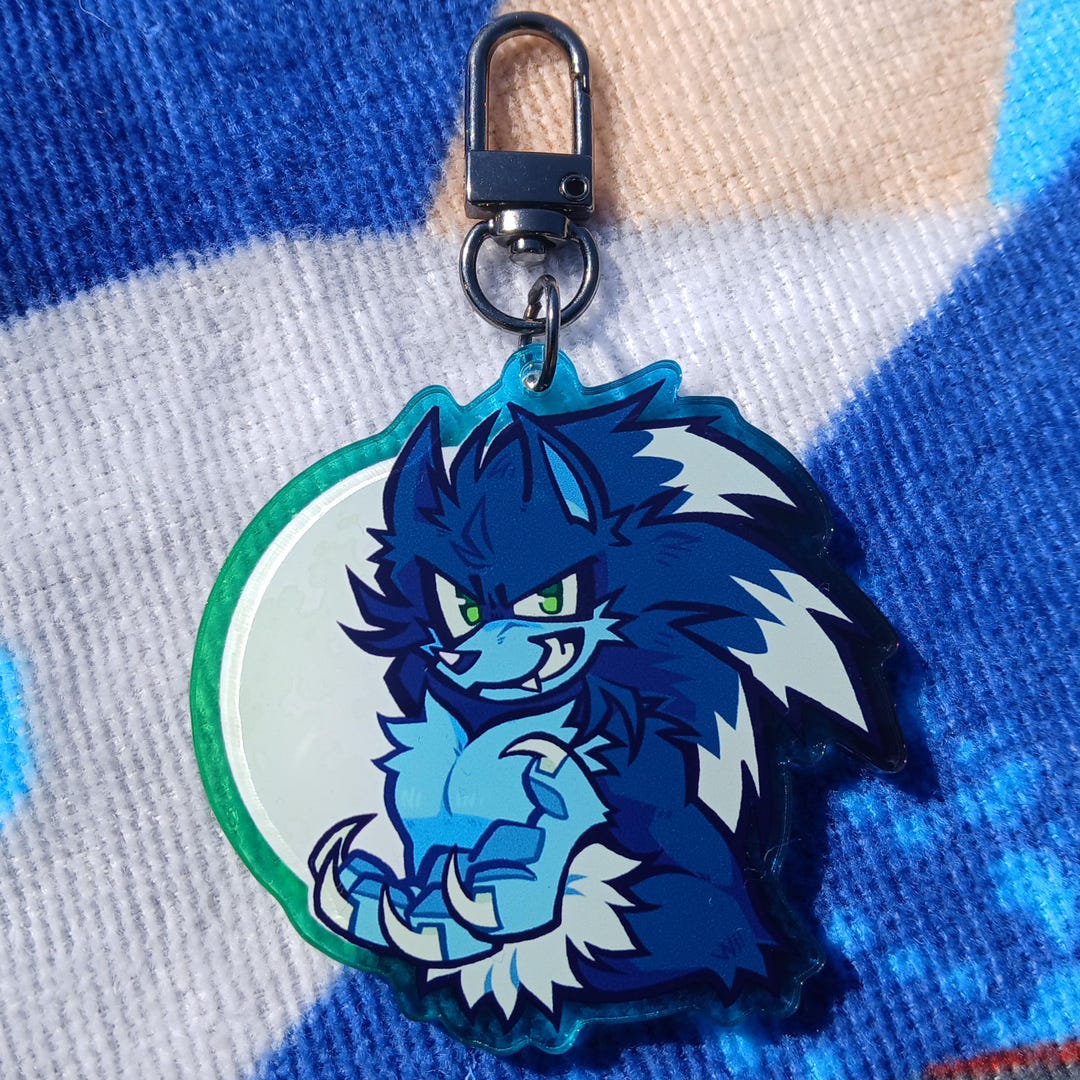 Werehog Acrylic Keychain - Etsy Ireland
