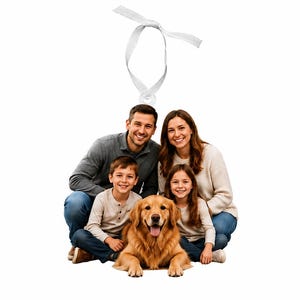 Custom Photo Ornament, Personalized Acrylic Keepsake, Sports Ornament, Memorial Gift, Baby's First Christmas image 11