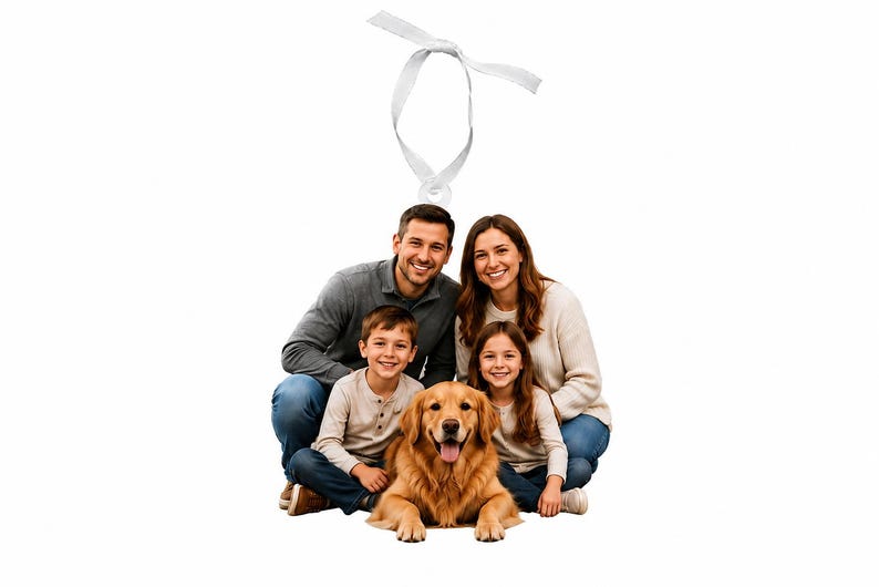 Custom Photo Ornament, Personalized Acrylic Keepsake, Sports Ornament, Memorial Gift, Baby's First Christmas image 11