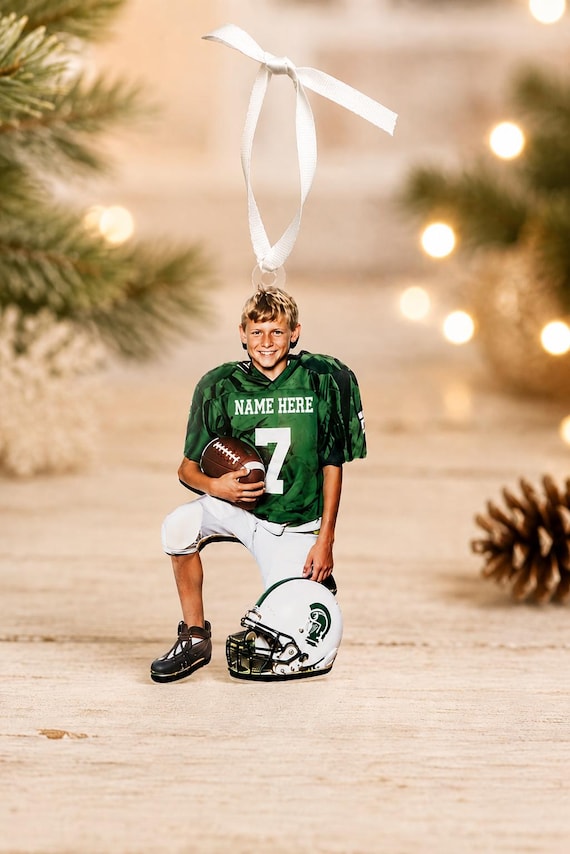Custom Photo Ornament, Personalized Acrylic Keepsake, Sports Ornament, Memorial Gift, Baby's First Christmas