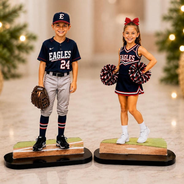 Custom Acrylic Photo Stand, Personalized Sports Keepsake, Senior Night Gift