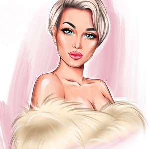 Portrait by photo, Unique Gift, 1 Printable Coloring Page, Instant Download PDF