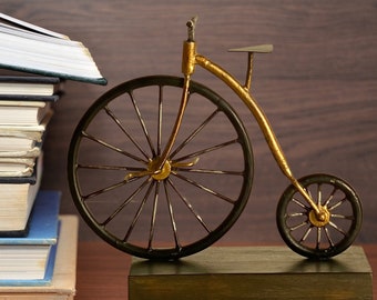 Unique Bicycle Bookend for bookshelf, desk, home office, housewarming gift, Hostess Gift Idea, Unique Present, Handmade gift