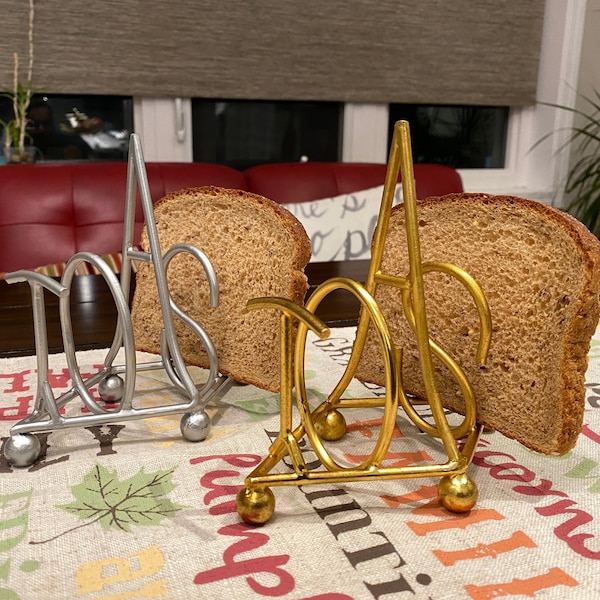 Breakfast Toast Holder Rack Bread Caddy for Christmas Breakfast Table, Hostess Gift Idea, Fun Dining Decorations