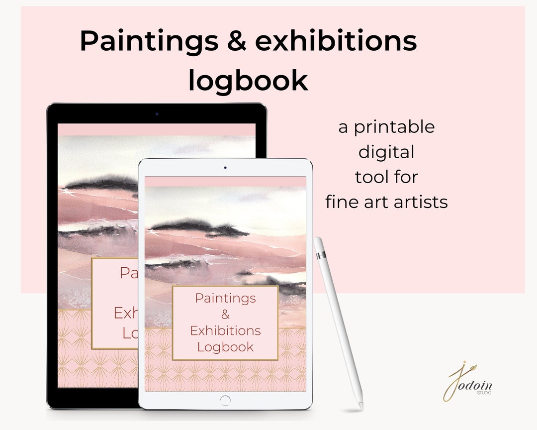 Paintings &amp; Exhibitions Logbook -instant Download Printable at Home Art Inventory Tracker for ...