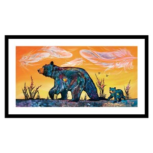 Follow the Leader By Carla Joseph, Indigenous Art Print, First Nations, Native Americans, Cree, Métis, Framed Art