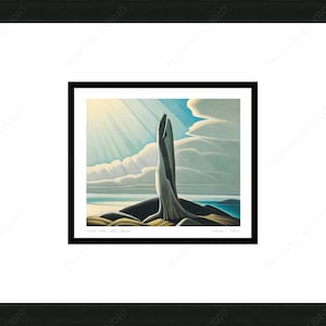 North Shore/Lake Superior by Lawren S. Harris, Group of Seven Art Card,  Framed Art Card