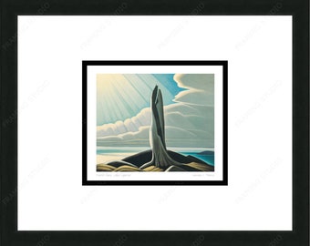 North Shore/Lake Superior by Lawren S. Harris, Group of Seven Art Card,  Framed Art Card