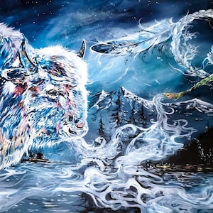 Respect Mother Earth By Carla Joseph, Indigenous Art Print, First Nations, Native Americans, Cree, Métis, Framed Art