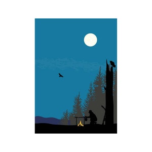 The Hunt By Mark Preston, Indigenous Art Print, First Nations, Native Americans, Tlingit, Yukon Territory, Framed Art