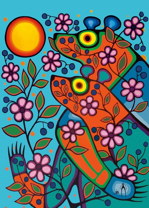 Together Forever by Jim Oskineegish Indigenous Art Print, First