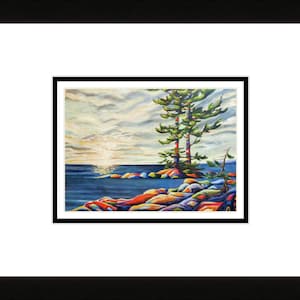 Boquetto By Wynne Parkin,  Canadian Artist, Canadiana Art Print, Framed Art