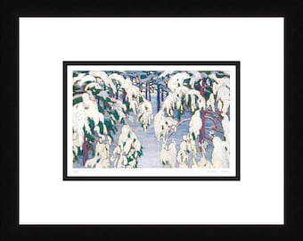 Harris-Snow von Lawren S. Harris, Group of Seven Kunstkarte, gerahmte Kunstkarte