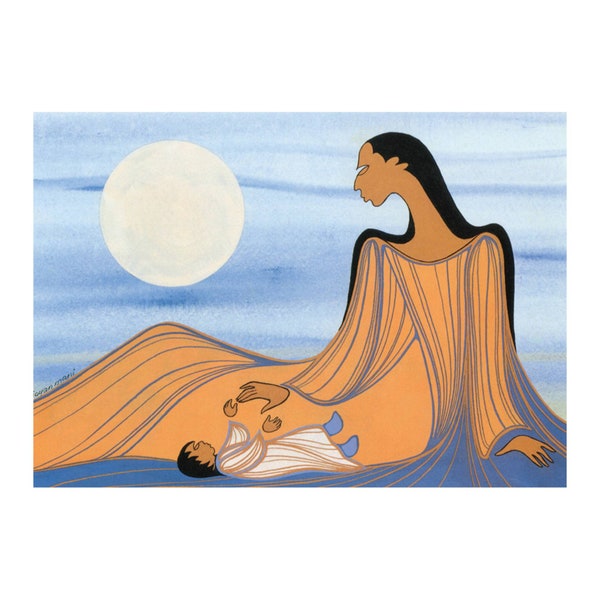 Evening Star Print by Maxine Noel, Indigenous Art Print, First Nations, Native Americans, Framed Art
