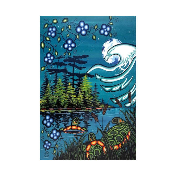 Tranquility by William Monague, Indigenous Art Print, First