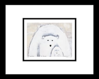 Dolce By Jimmy Wright, Polar Bear Art Print, Framed Art