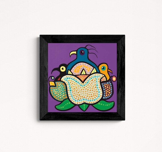 カナダ 原住民 インディアン ファーストネイションズアート 壁飾り