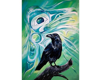 8x10 プリント Raven's Place RYTA カラス アメリカンインディアン