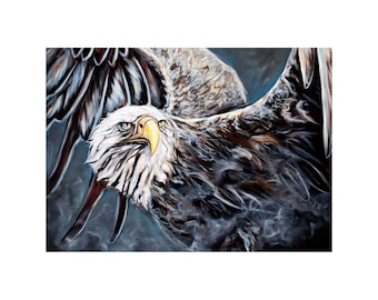 Watchful Eyes autorstwa Amy Keller-Rempp, Eagle Art, wydruki sztuki rdzennej, Pierwsze narody, dekoracje rdzennych Amerykanów, Métis, sztuka w ramie