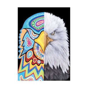 Cassius II von Donna Langhorne Indigener Kunstdruck, Indianer, Ureinwohner Amerikas, gerahmte Kunst
