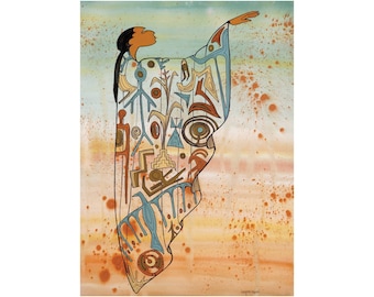 Maxine Noel Ioyan Mani Framed Woman Print, Approch of the Feature