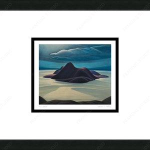 Pic Island by Lawren S. Harris, Group of Seven Art Card,  Framed Art Card