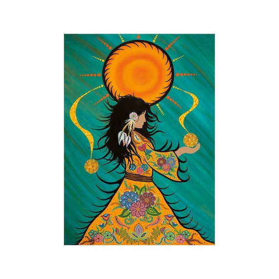 Sun Catcher by Tracey Metallic, Indigenous Art Print, First
