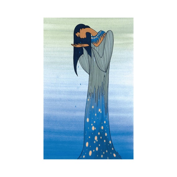 Mother Earth's Tears by Maxine Noel, Indigenous Art Print, First